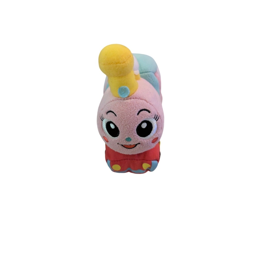 Anpanman SL Man‎ Pink Train Plush Stuffed Toy Small Pink Blue Red